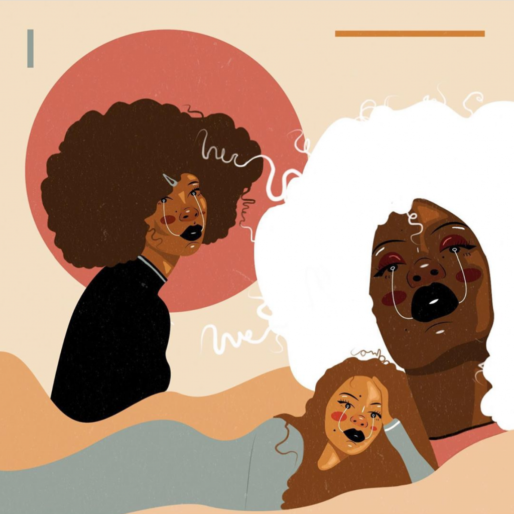 Graphic of three Black women